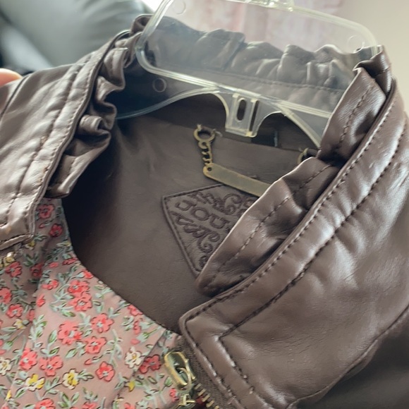 DONATED-Faux Leather Jacket - Picture 9 of 9